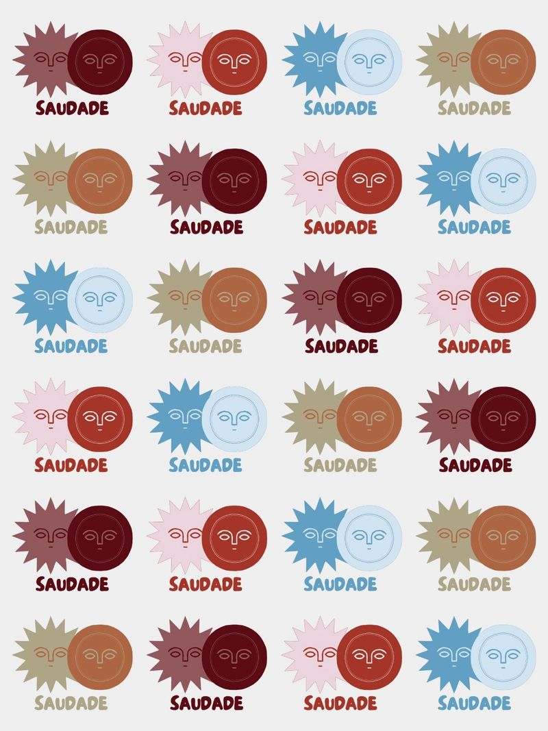 Planche de logos Saudade, toutes les couleurs