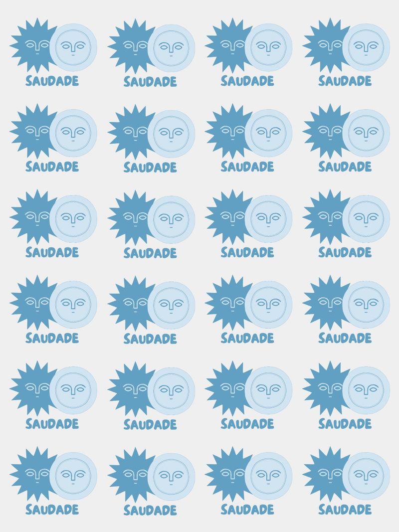 Planche de logos Saudade bleus
