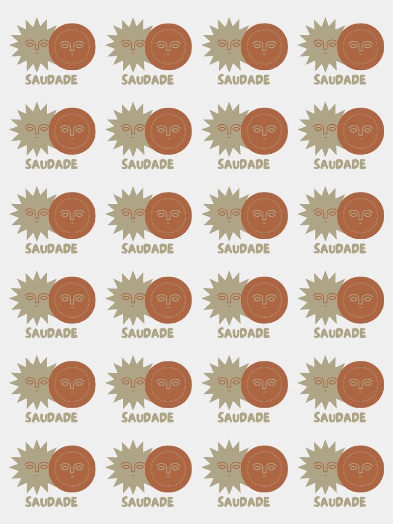 Planche de logos Saudade terracotta et sable