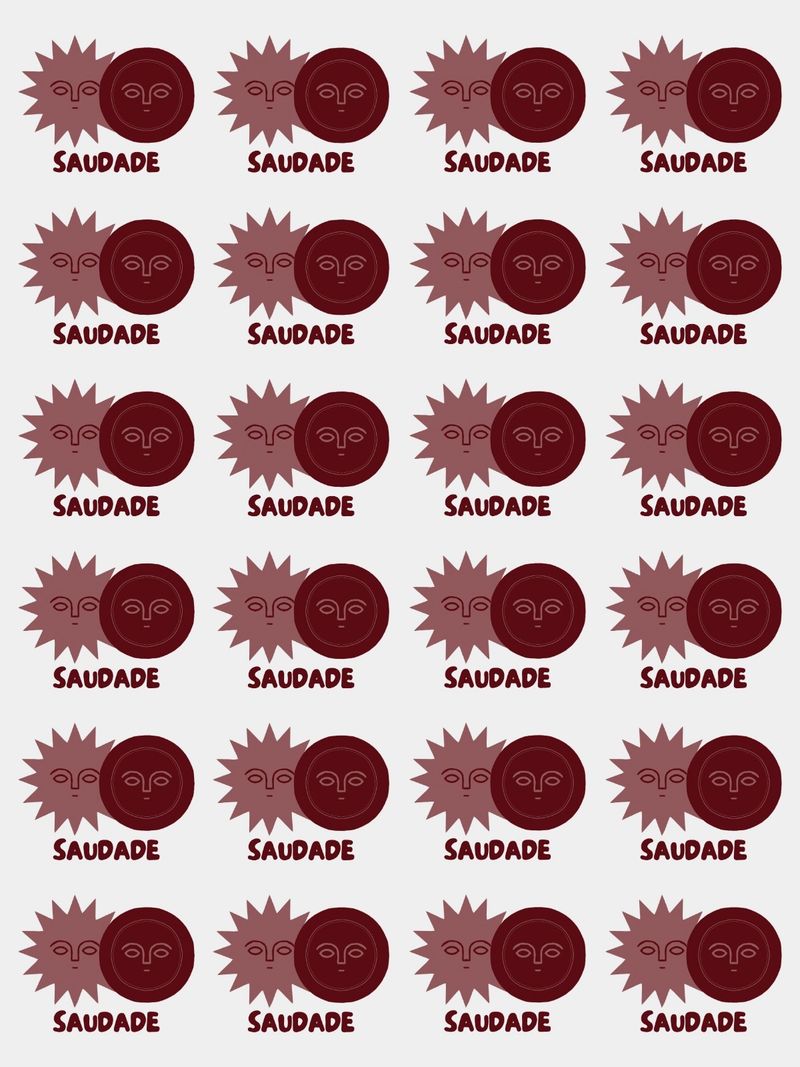 Planche de logos Saudade bordeaux